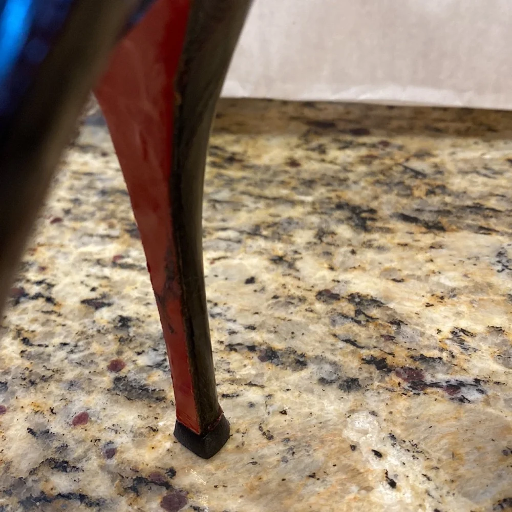 Christian Louboutin Stilettos! Burgundy/Black. Size 40. Gorgeous! - Picture 13 of 14